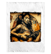 Music Speaks, Guitar Roars Sherpa Blanket - Beyond T-shirts